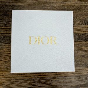 White Dior Gift Box with Tissue and Ribbon